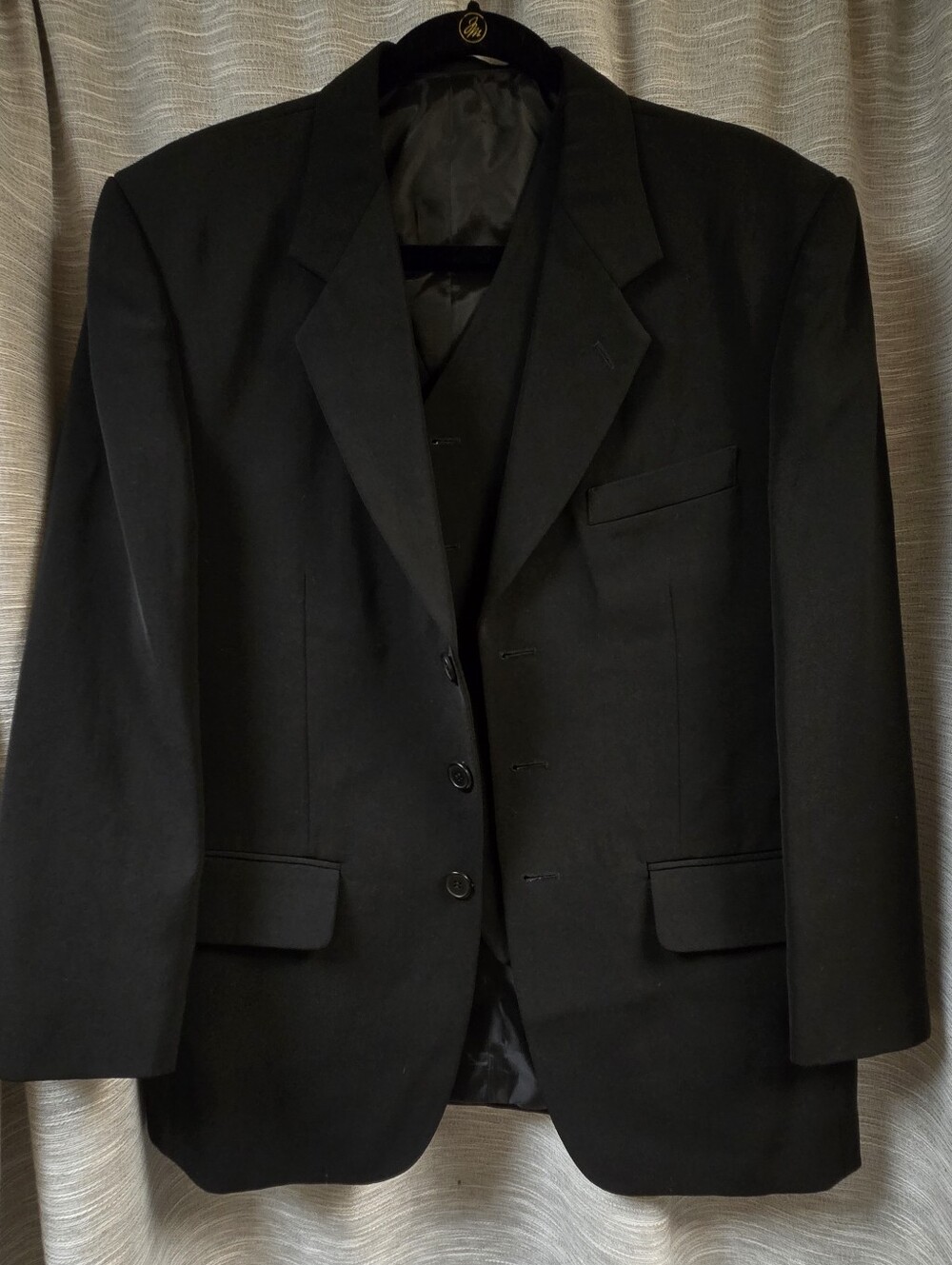 Men's Vittorio St. Angelo Suit Jacket & Vest 38S
